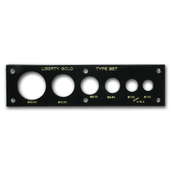 Capital Plastic Hard Currency Holder 416A - Liberty Gold Type Set Capital Plastic Hard Currency Holder 416A - Liberty Gold Type Set